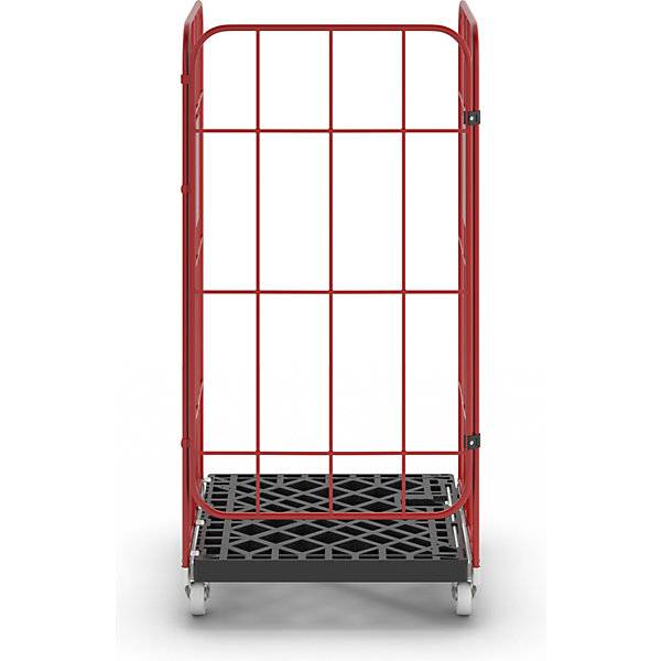 Rollbehälter V nestbar 3-seitig feuerrot RAL 3000. Pilsl Transportgeräte GmbH 48348049-4
