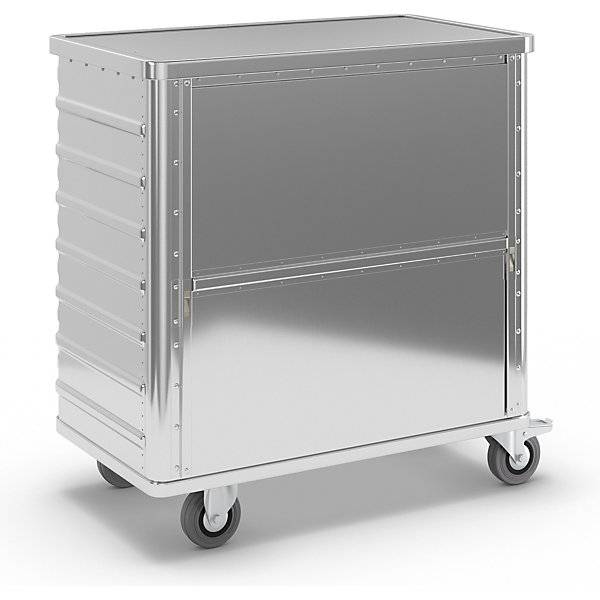 Alu-Kastenwagen absenkbare Seitenwand mit Deckel Volumen 355 l. Gmoehling Transportgeraete | GmbH 12411349-4