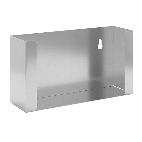 Handschuh- und Kosmetiktuchspender für 1 Box HxBxT 120 x 222 x 65 mm Edelstahl. TAKKT Industrial & Packaging