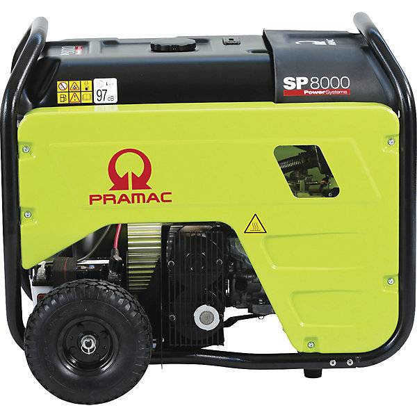 Stromerzeuger Serie SP Benzin 400/230 V SP 8000 - Leistung 4 kVA (230 V) / 68 kVA (400 V) Handstart 36 / 54-1