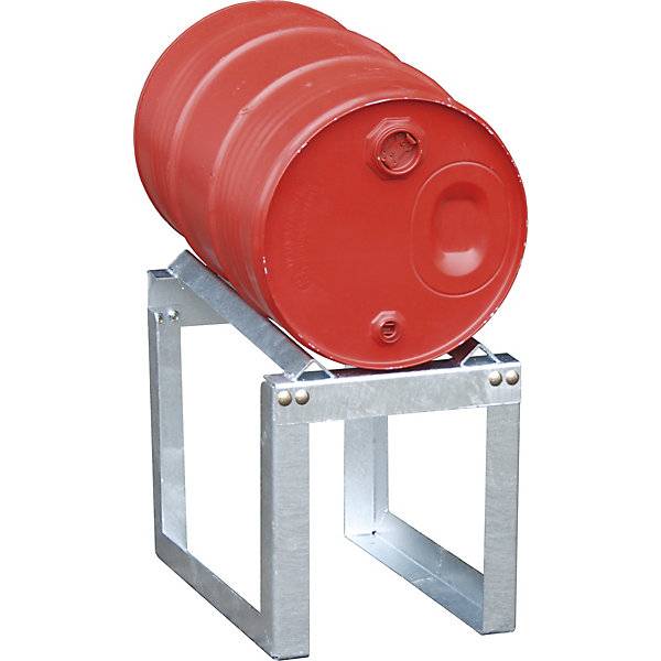 Fassbock für 1 x 60-Liter-Fass feuerverzinkt. TAKKT Industrial & Packaging GmbH 74124649-2
