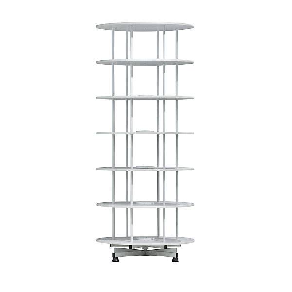 Ordner-Drehsäule Ø 800 mm 6 Etagen hellgrau. TAKKT Industrial & Packaging GmbH 11380549-0