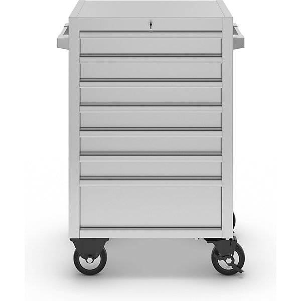 Edelstahl-Schubladenrollwagen 7 Schubladen mit Einzelarretierung HxBxT 935 x 680 x 470 mm. Simon Evers & CO.-2