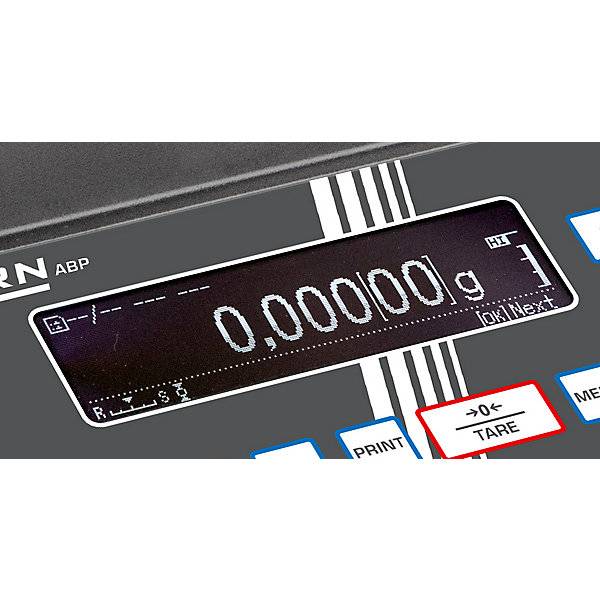 Kern ABP 200-5DM Analysewaage Wägebereich (max.) 220 g Ablesbarkeit 0.00001 g, 0.0001 g über Steckernetzteil Mehrfarbig-3