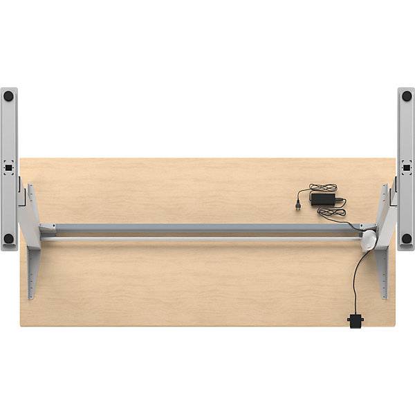 Schreibtisch Atlanta elektrisch höhenverstellbar gerade BxT 1800 x 800 mm Birke/weiß. TAKKT Industrial &-3