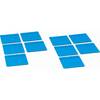 Haftnotizen magnetisch LxB 75 x 75 mm VE 10 Stk blau. Smit Visual Supplies BV 56350249