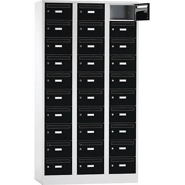 Postverteilerschrank 30 Fächer abschließbar anthrazit. Eugen Wolf | Metallwarenfabrik GmbH & CO KG 96977449