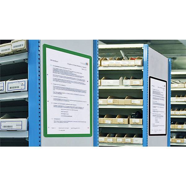 Rahmen mit Klarsichtfolie Papierformat A2 VE 10 Stk selbstklebend rot. TAKKT Industrial & Packaging GmbH-2