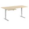 Schreibtisch Venla elektrisch höhenverstellbar Ecke BxT 1800 x 1200 mm Birke/weiß links. TAKKT Industrial &