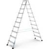 Profi-Stufenleiter eloxiert beidseitig begehbar 2 x 10 Stufen. Zarges GmbH 23563649