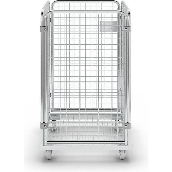 Drahtgitterbehälter mit Stahl-Rollplatte 4-seitig Nutzhöhe 1020 mm. ESB Engineering System Bau GmbH 17772249-4