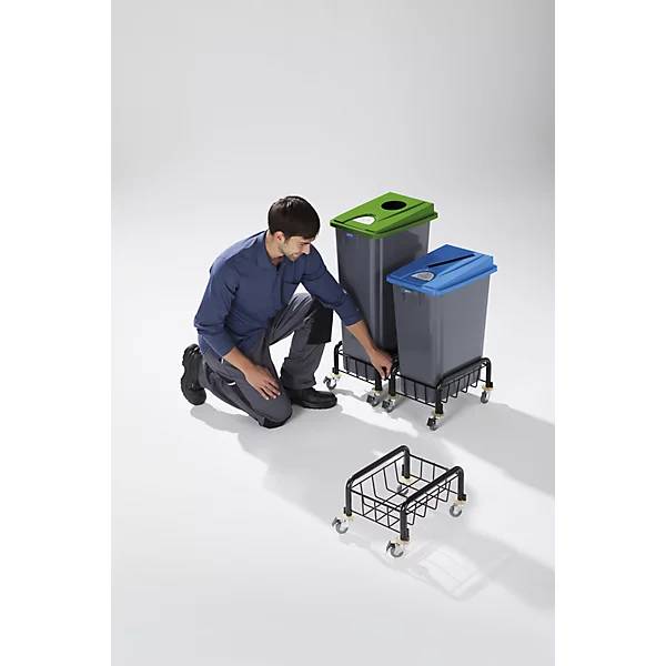 Robuster Wertstoffsammler 60 l weiß. Probbax S.A.R.L. 49301649-1