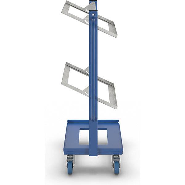 Tablett- und Kistenwagen KM167 LxBxH 800 x 415 x 1100 mm Tragfähigkeit 150 kg. KONGAMEK AB 52775149-4