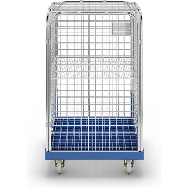 Rollbehälter SAFE HxBxT 1200 x 720 x 810 mm Rollplatte blau. ESB Engineering System Bau GmbH 96862849-3