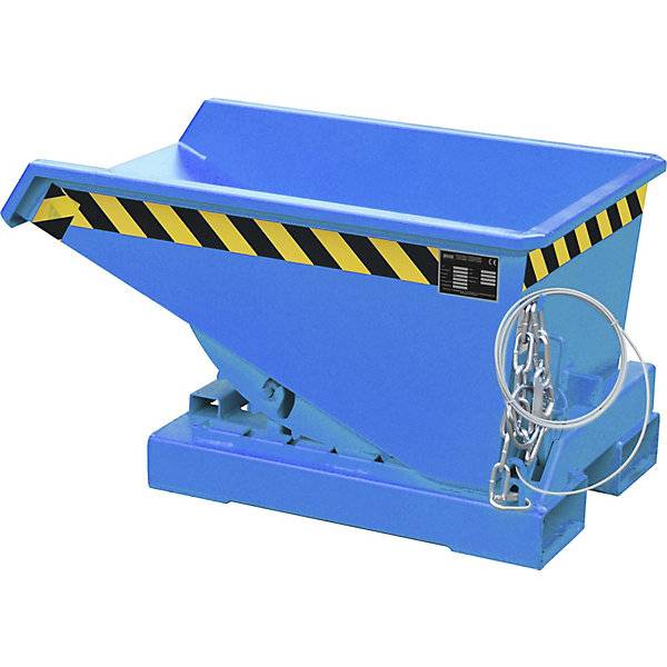 Kippbehälter inkl. Abrollmechanismus Volumen 015 m³ LxBxH 960 x 640 x 550 mm blau. TAKKT Industrial &-2