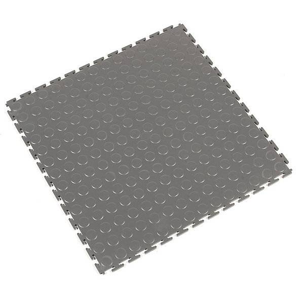 PVC-Bodenfliesen Tough-Lock mit genoppter Oberfläche VE 8 Stk grau. Coba Europe GmbH 60144749-0