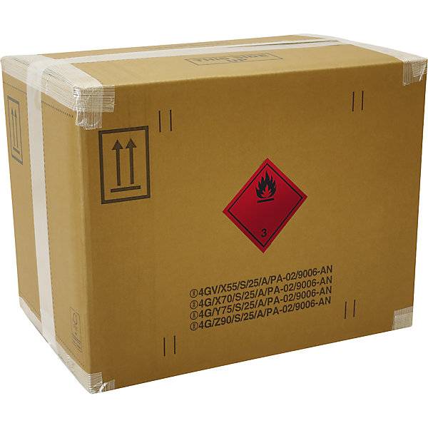 Gefahrgutkarton PREMIUM braun Innenmaße 390 x 390 x 430 mm Palette mit VE 80 Stk. TAKKT Industrial & Packaging-3