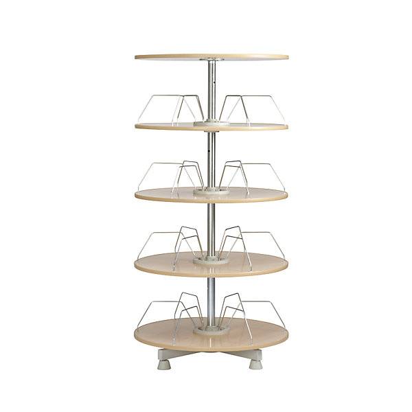 Ordner-Drehsäule Etagen-Ø 800 mm 4 Etagen Buche-Dekor. TAKKT Industrial & Packaging GmbH 11746249-0
