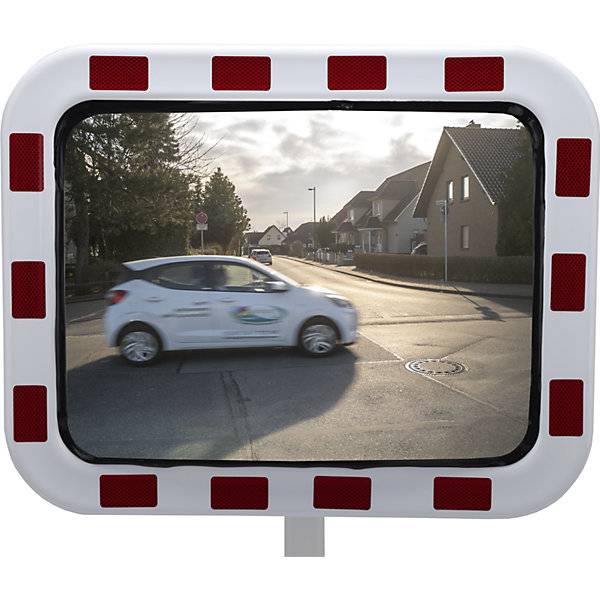 Verkehrsspiegel Edelstahl mit eisfreier Oberfläche Spiegelmaße BxH 600 x 400 mm. Dancop International GmbH-2
