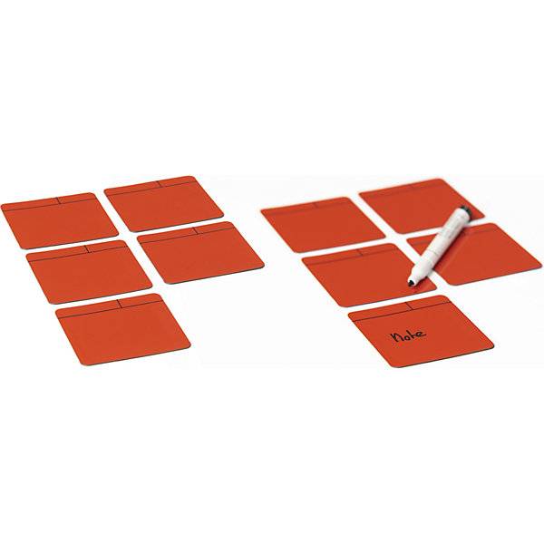 Haftnotizen magnetisch LxB 75 x 75 mm VE 10 Stk rot. Smit Visual Supplies BV 56350049-4