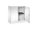 C+P Sideboard mit Flügeltüren Asisto, H915xB800xT435mm, 9016/9016