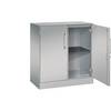 Flügeltürenschrank ASISTO Höhe 897 mm Breite 800 mm 1 Fachboden weißaluminium/weißaluminium. C+P 53875749