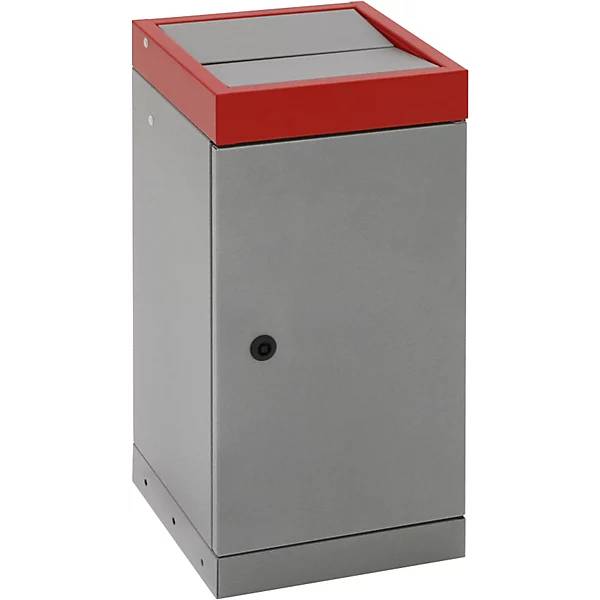 Wertstoffsammler mit Flügeltür einzeln Volumen 30 l Volumen 30 l Deckelfarbe Rot. Stumpf Metall GmbH 11124949-3