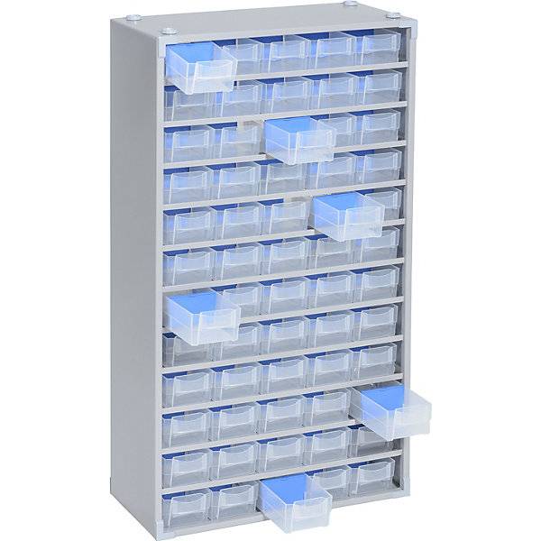 Metall-Kleinteilemagazin HxBxT 565 x 300 x 140 mm 60 Schubladen 60 Trennstege. TAKKT Industrial & Packaging-3