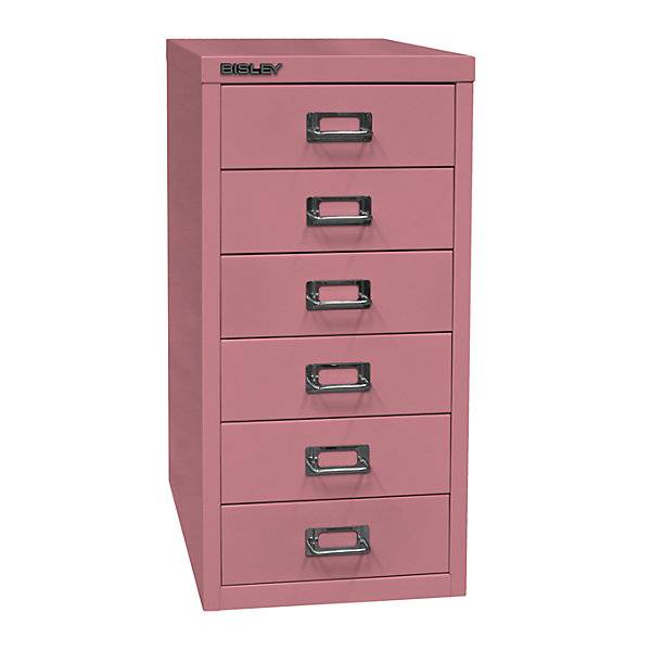 MultiDrawer™ 29er Serie DIN A4 6 Schubladen pink. BISLEY 180241 49