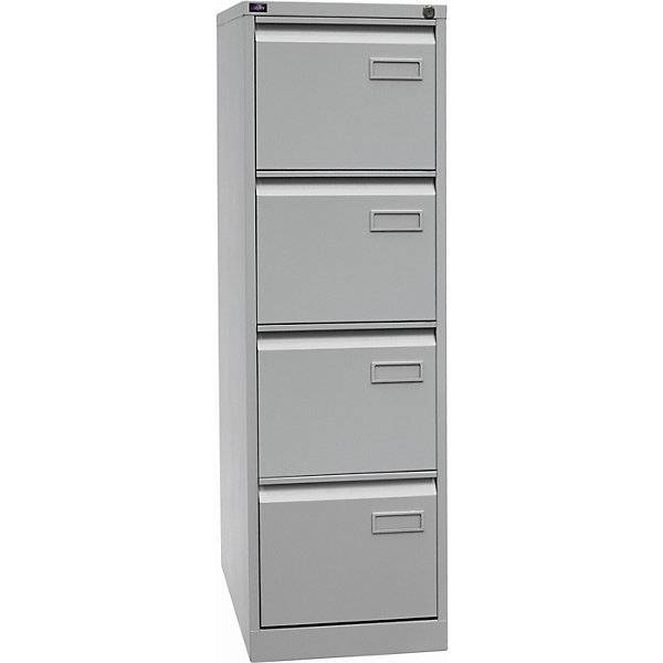 Hängeregistraturschrank LIGHT 1-bahnig 4 Schübe DIN A4 lichtgrau. Bisley GmbH 75536649