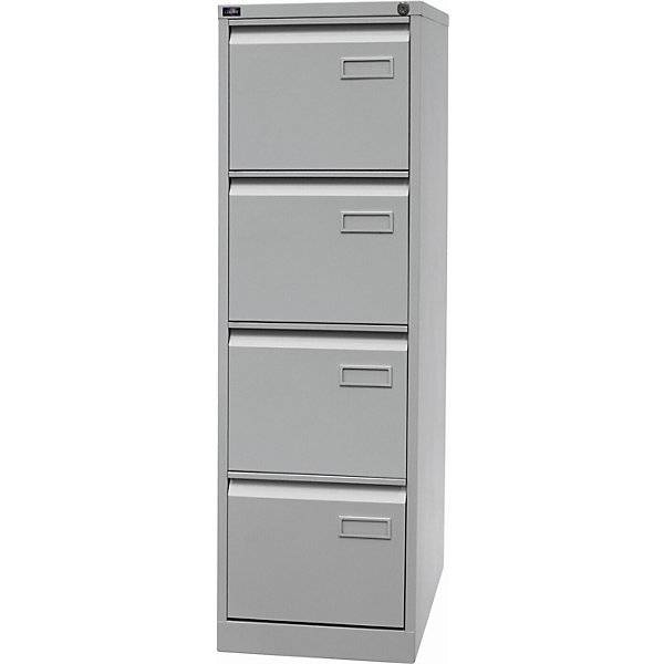 Hängeregistraturschrank LIGHT 1-bahnig 4 Schübe DIN A4 lichtgrau. Bisley GmbH 75536649-4
