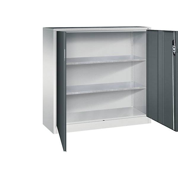 C+P Flügeltürenschrank Acurado, H1200xB1200xT400mm, 7035/7016-0