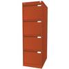 Hängeregistraturschrank 1-bahnig 4 Schübe DIN A4 orange. BISLEY 113728 49