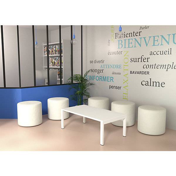 Beistelltisch easyDesk® HxBxT 400 x 1140 x 600 mm Buche-Dekor. PAPERFLOW S.A.S | | LE HUB BATEMENT 5 1ER-1