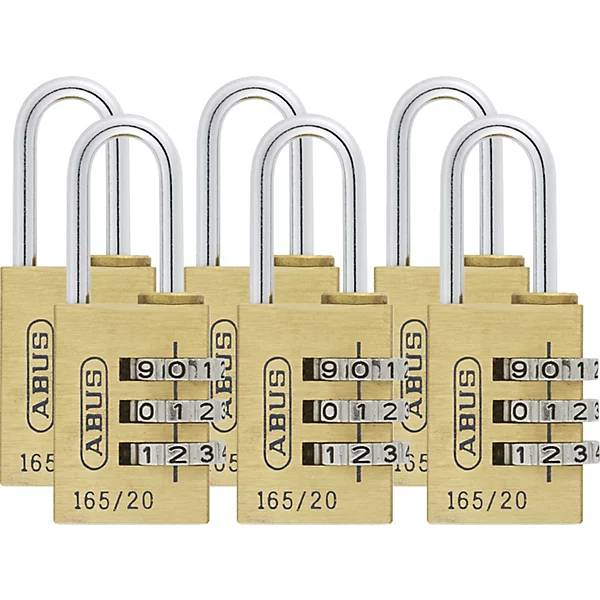 Zahlenschloss 165/20 Lock-Tag VE 6 Stk Messing. ABUS | August Bremicker Söhne Bremicker Söhne AG 65140649-1