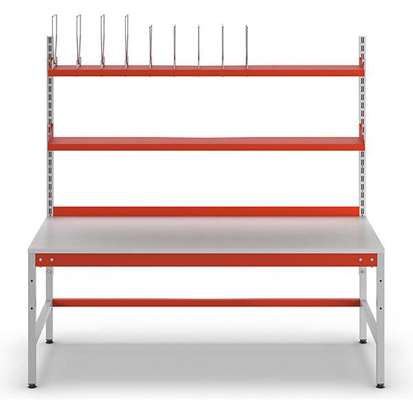 Packtisch komplett PROFI mit Karton-Magazinboard und Ablageboard HxBxT 780 x 2000 x 900 mm. Aldipro-Systems-4