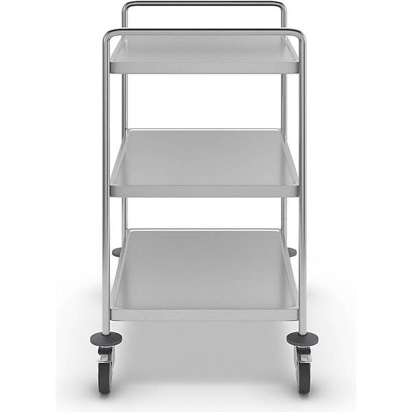 Edelstahl-Etagenwagen verschweißt LxBxH 825 x 575 x 1010 mm 3 Etagen. KONGAMEK AB 52676149-3