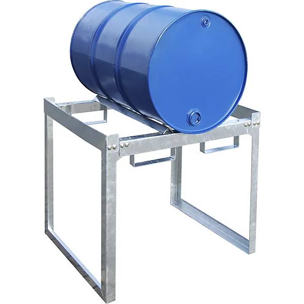 Fass- und Kleingebinderegal BxTxH 910 x 790 x 780 mm für 1 x 200-l-Fass. TAKKT Industrial & Packaging GmbH-2