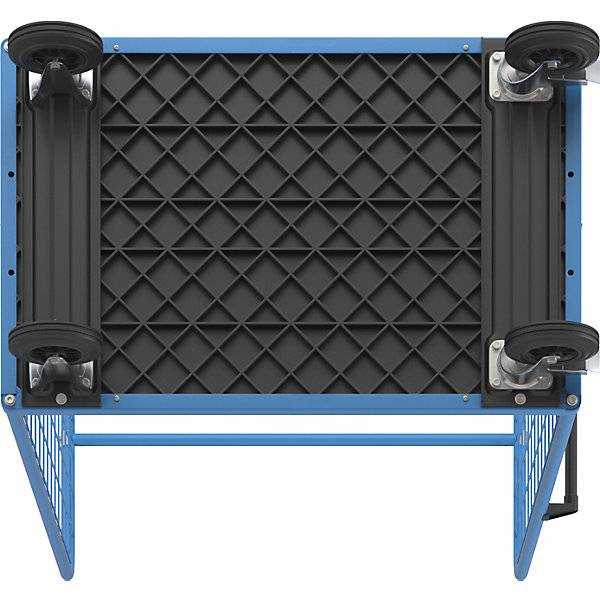 Etagenwagen mit Gitter-Seitenwänden Vollgummireifen Ladefläche 1175 x 800 mm. TAKKT Industrial & Packaging GmbH-4