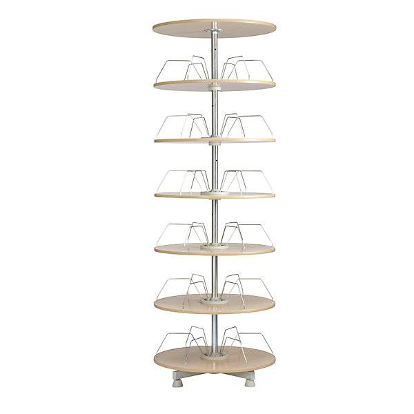 Ordner-Drehsäule Etagen-Ø 800 mm 6 Etagen Buche-Dekor. TAKKT Industrial & Packaging GmbH 11746549-0
