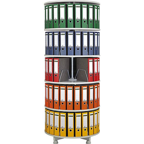 Ordner-Drehsäule Etagen-Ø 800 mm 6 Etagen Buche-Dekor. TAKKT Industrial & Packaging GmbH 11746549-1