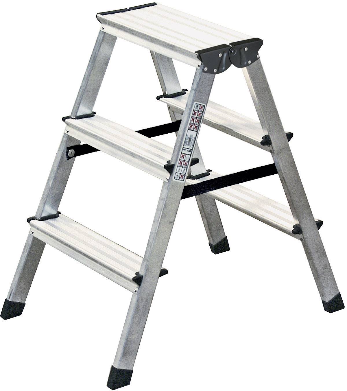 KRAUSE MONTO Stufen-DoppelLeiter Dopplo 2x3 Stufen