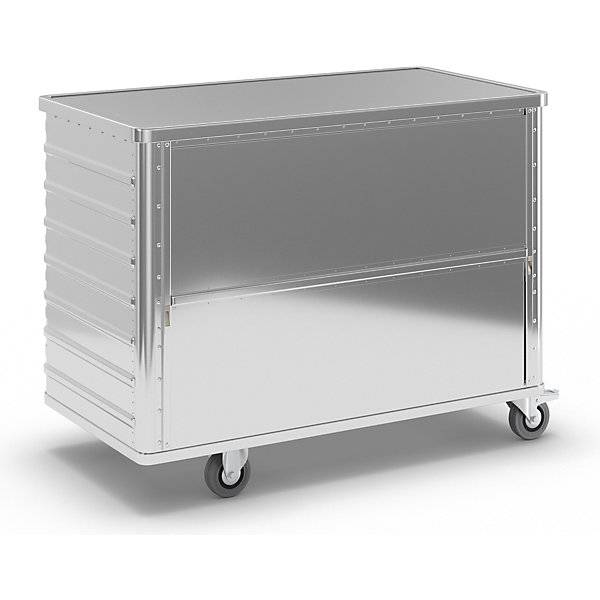 Alu-Kastenwagen absenkbare Seitenwand mit Deckel Volumen 650 l. Gmoehling Transportgeraete | GmbH 12411549-4