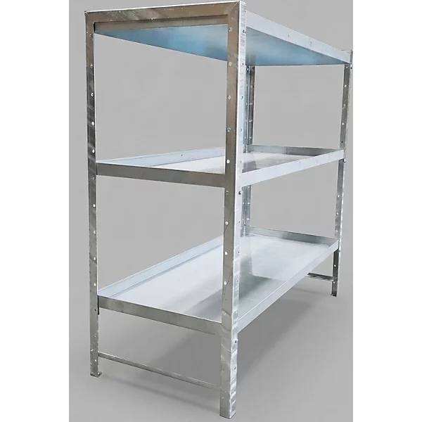 Kleingebinderegal 3 höhenverstellbare Wannenböden HxBxT 1350 x 1350 x 600 mm. TAKKT Industrial & Packaging GmbH-2