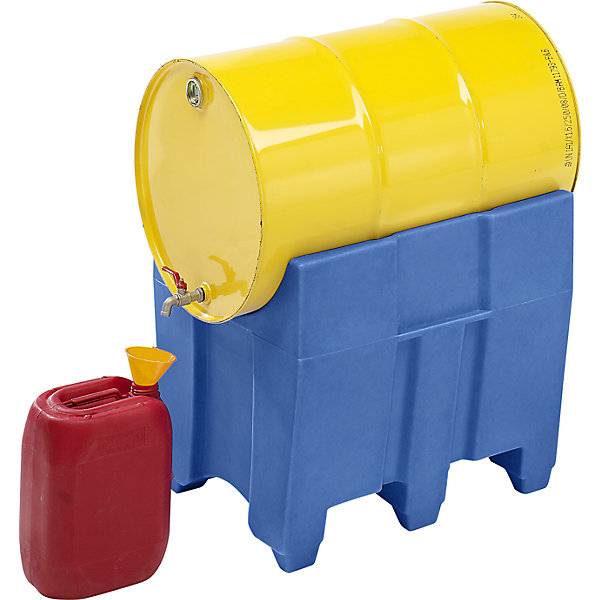 PE-Kanister-/Fass-Abfüllbock HxBxT 730 x 645 x 760 mm blau. Emtez GmbH 45606149-1