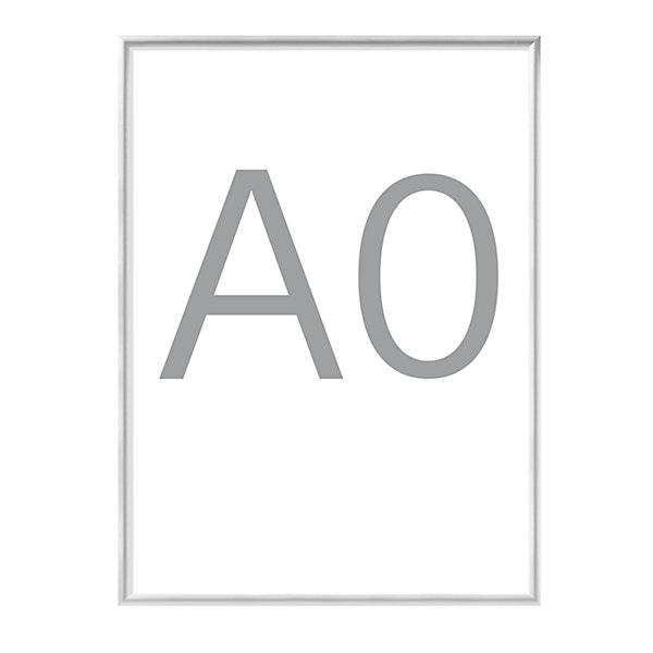 Design-Klapprahmen Aluminiumprofil silber eloxiert VE 2 Stk DIN A0 HxB 1220 x 872 mm. Showdown Displays