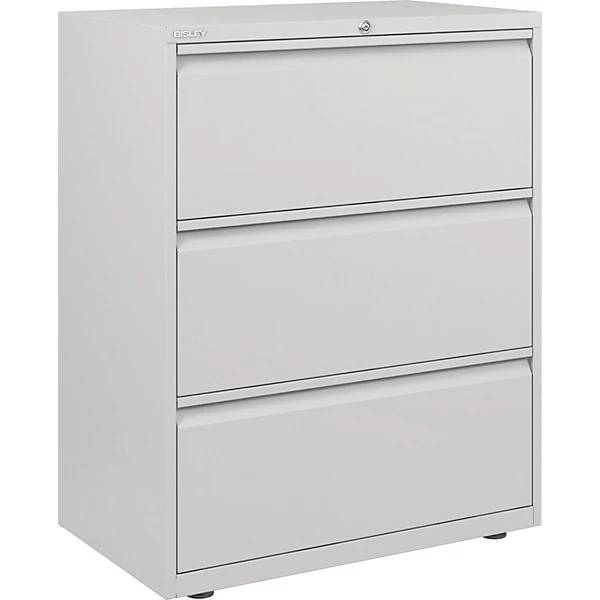 Hängeregistraturschrank ESSENTIALS 2-bahnig 3 Schubladen verkehrsweiß. Bisley GmbH 48615849-2