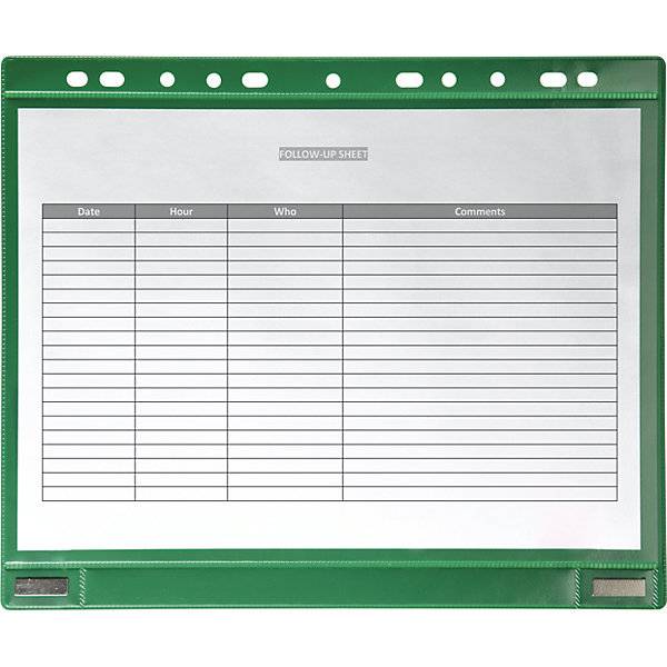 Magnetische Sichttasche mit Abheftrand magnetisch DIN A4 VE 5 Stk grün. Tarifold SAS 68548949-1