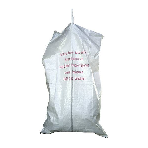 PP-Bändchengewebesack Volumen 960 l BxH 1400 x 2200 mm beschichtet mit Hebeschlaufen für mineralfaserhaltige-0