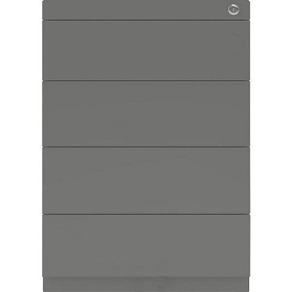 Standcontainer Note™ mit 4 Universalschubladen Tiefe 775 mm anthrazitgrau. Bisley GmbH 11585049-1